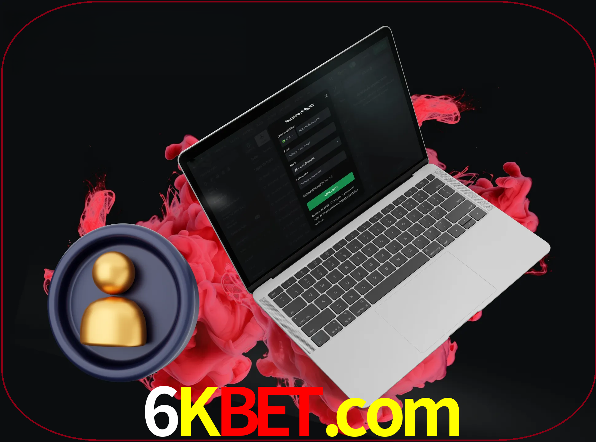 No cabeçalho do site 6kbet, clique no botão que o levará a um formulário especial onde terá de introduzir as suas informações actuais.